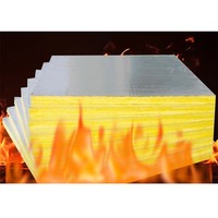 Couverture en laine de verre ignifuge A1 avec revêtement en aluminium pour l'isolation thermique des toits et des murs