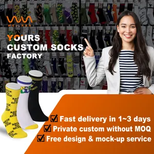 Wholesale Socks Manufacturers Custom Fashion Crew Sport Socks Unisex Athletic Socks