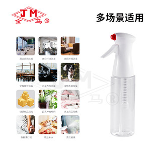 Jm Spray <b>Bottle</b> 500Ml Transparent Continuous <b>Mist</b> For Disinfection Gardening Hotel Use - Product Image 5