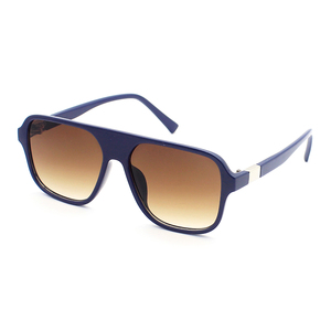 Factory New Arrival Trendy Flat Top Shades Sun Glasses Custom Men Plastic UV400 Protection Sunglasses - Product Image 2