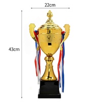 Champion League Football Soccer Basketball MVP Award en métal et résine avec trophée de service de gravure personnalisé