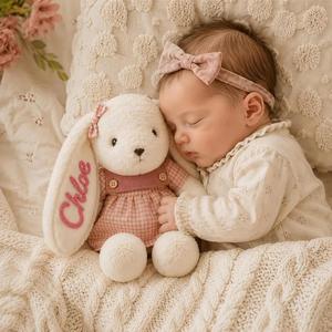 Assorted Styles <b>Cute</b> Handwoven Easter Bunny Plush Toys Stuffed Animal Soft Cartoon Hugging Sleep <b>Doll</b> Girl Kids Gifts Custom - Product Image 4