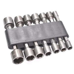 Ensemble de tournevis électrique à douille de 14 pièces, métrique/im impérial, finition chromée, hexagonal, non magnétique, tournevis pneumatique CRV OEM - Product Image 5