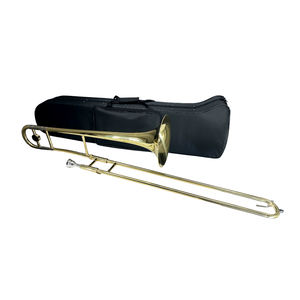 Aiersi <span class=keywords><strong>Trombone</strong></span> Alto Sib Laqué Or Professionnel Brasswind Instrument B Flat <span class=keywords><strong>Trombone</strong></span> Horn Avec Boîte Accessoires - Product Image 1
