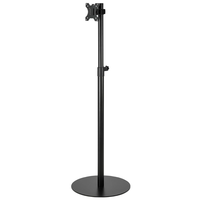 Support de télévision compact, durable et portable pour écran de sol, support de montage de télévision réglable en hauteur avec boîte d'emballage