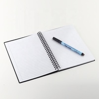 Cahiers de papier en pierre noire spirale personnalisables au format A4
