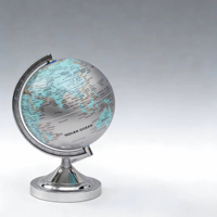 Globo Flotante 3D de 20 cm, Herramienta de Enseñanza de Geografía para Estudiantes, Base de PVC de Color, Decoración de Escritorio, Globo Terráqueo para el Aula