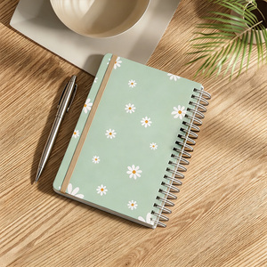 Cuaderno A5 Daisy, Diario con Páginas Gruesas, Encuadernado en Espiral, Banda Elástica, para Dibujar y Escribir - Product Image 2
