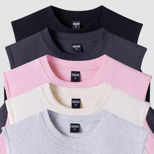 เสื้อกล้ามแขนกุดน้ำหนัก 260 กรัม ผ้าฝ้ายแท้สำหรับผู้ชาย สวมใส่สบายๆ ทรงหลวม เหมาะสำหรับเล่นกีฬาและออกกำลังกาย สายเดี่ยว ใส่ได้ในฤดูร้อน - Product Image 2
