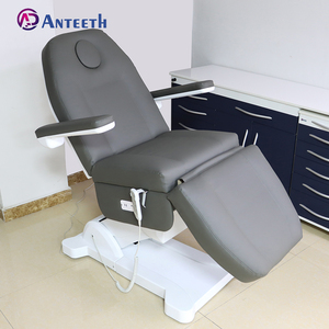 Cama Eléctrica <span class=keywords><strong>de</strong></span> Belleza Anteeth con 3/4 Motores para Spa, Tratamientos Faciales, <span class=keywords><strong>Tatuajes</strong></span> y Masajes, Sillón Multifuncional para <span class=keywords><strong>Salón</strong></span> <span class=keywords><strong>de</strong></span> Belleza en Gris - Product Image 3