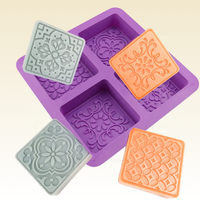 Articles Ménagers Moules en Silicone DIY pour Savon, Barres de Savon Artisanales, Gâteaux au Chocolat, Glaçons, Résine Artistique et Fabrication de Bougies