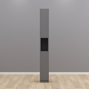 Estantería de madera de pie personalizada superestrecha <span class=keywords><strong>con</strong></span> gabinete de almacenamiento de esquina <span class=keywords><strong>con</strong></span> abertura Estantería pequeña simple para uso en el suelo - Product Image 5