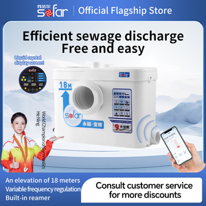 Sofar W18C <span class=keywords><strong>Pompe</strong></span> <span class=keywords><strong>de</strong></span> levage automatique des <span class=keywords><strong>eaux</strong></span> <span class=keywords><strong>usées</strong></span> des toilettes pour le sous-sol <span class=keywords><strong>de</strong></span> la villa à haute pression pour la salle <span class=keywords><strong>de</strong></span> bain - Product Image 5