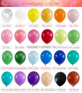 Balões de látex com 12 ", balões de cores mistas, estilos de festa, 2023