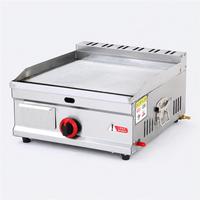 Machine à griller Teppanyaki professionnelle OEM à gaz, corps en acier inoxydable, pour comptoir, idéale pour la cuisine des snack-bars