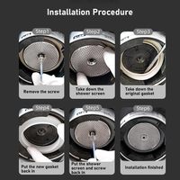 Joint d'étanchéité et joints toriques pour tête de groupe de machine à café à double chaudière Breville 58 mm, compatible Oracle BES900/920/980/990, anti-fuite