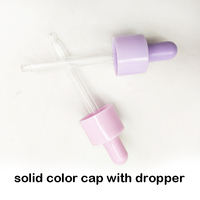 Flacon compte-gouttes en verre de 40 ml, flacons cosmétiques roses, flacons compte-gouttes pour huiles essentielles en violet mat et jaune pour l'emballage cosmétique