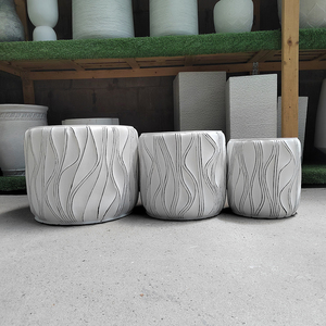 2023 Mới Nhất Hiện Đại Nhà Khách Sạn Trang Trí <span class=keywords><strong>Planter</strong></span> Hoa Sợi Đất Sét Nồi Vườn Sợi Thủy Tinh Nhà Máy Chậu - Product Image 3