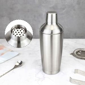 Coctelera de Acero Inoxidable 304 de Doble Capa con Aislamiento al Vacío de 480 ml, 3 Piezas, con Colador Incorporado, para Martini y Cócteles - Product Image 1