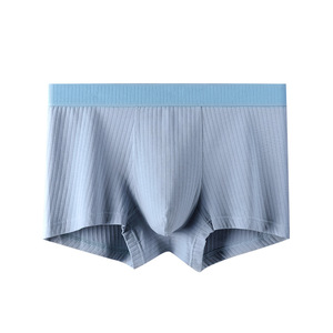 Bauli elasticizzati da <span class=keywords><strong>uomo</strong></span> personalizzati e boxer in cotone biancheria intima comoda e traspirante con Logo OEM per ordini all'ingrosso - Product Image 3