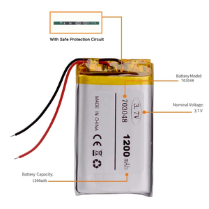 充電式ポリマーリチウムイオンリチウム電池パック703048 <span class=keywords><strong>3</strong></span>.7V 1200mAH 4.44Wh 3048 403048 503048 603048 803048 903048 103048 - Product Image 3