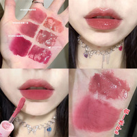Brillo de Labios Doble Punta al Por Mayor Maquillaje de Alta Calidad Translúcido Efecto Agua Baja Saturación Resistente al Agua Barro Labial Lápiz Labial