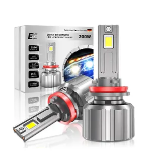 Xenplus E10 High Power 200W 48000LM 6500K 7545 Chip H1 H4 H7 H8 H9 H11 9005 9006 9012 Canbus led headlight bulbs