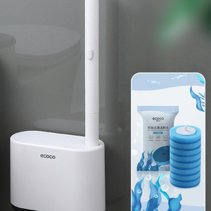Sistema de Limpieza de Inodoros Desechable - Cabezales de Repuesto de Esponja de PP Portátiles con Soporte de Pared |   Kit Ecológico Antiarañazos - Product Image 1
