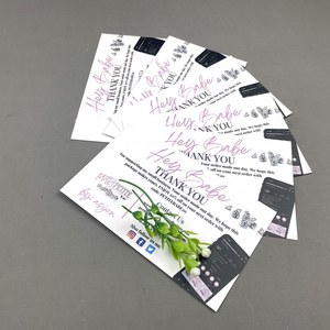Tarjetas de Agradecimiento con Código de <span class=keywords><strong>Descuento</strong></span> e Información de Contacto, Impresión a Todo Color Personalizada, para Joyería y Pequeñas Marcas de Moda - Product Image 4