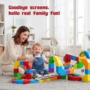 Çocuklar için Elektrikli Tren Seti 3D Esnek Yarış Pisti Yapım Oyuncağı Yerçekimine Meydan Okuyan 360 Derece Dönüşlü °   Hareket STEM Öğrenme Eğlenceli Hediye - Product Image 6