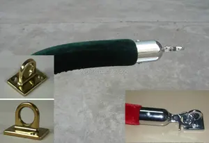 Настенный серебряный или Золотой крюк для бархатной скрученной веревки