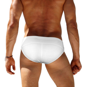Herren einseitige Metalls chnalle Badehose einfarbige Slips mit niedriger Taille sexy Mode Bikini nach Maß - Product Image 3