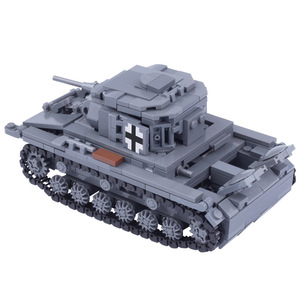 WW2 armée allemande <span class=keywords><strong>Panzer</strong></span> IV modèle militaire soldats figurines arme bloc de construction enfants intelligence jouet - Product Image 3