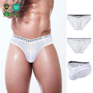 Sıcak seksi erkekler erotik iç çamaşırı See Through Mesh <span class=keywords><strong>Bulge</strong></span> artırıcı kılıfı Low Rise eşcinsel Clubwear iç çamaşırı erkek seksi külot - Product Image 1