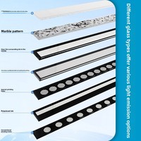 Lampu LED Linear In-ground yang Dapat Disesuaikan, Tahan Air IP65, Lampu Lantai Tersembunyi untuk Proyek Lanskap