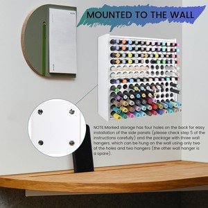 Marker <b>Storage</b> Rack 144-Hole Multi-Layer Desktop Organizer For Art Supplies <b>Drawing</b> Materials PVC Stationery Holder - Product Image 2