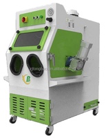 Sableuse à tambour automatique certifiée CE, machine de sablage à panier à rouleaux rotatifs automatisée pour boulons ressorts écrous