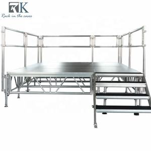 Plataforma de Escenario Portátil y Duradera para Conciertos al Aire Libre de 1.22x2.44m, Fácil de Instalar, de Aluminio para Eventos - Product Image 1