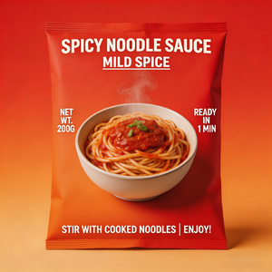 Nouilles mélangées à la sauce piquante légère faible en calories, faible en sodium, régime alimentaire sain - Product Image 2