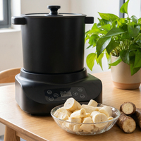 Machine à Fufu Robuste 6L avec Fonctions de Chauffage et de Mélange pour les Foyers de la Diaspora Africaine en Europe – Préparez un Fufu Authentique et Onctueux