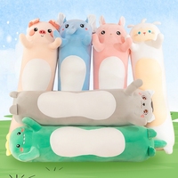 Peluche en forme de chat et de panda en gros, style populaire, coussin décoratif avec rembourrage en coton PP