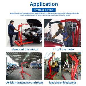 Cần cẩu động cơ gấp 2 tấn có piston bơm kép-Một tời động cơ thủy lực với hệ thống nâng nhà để xe piston bơm kép - Product Image 5