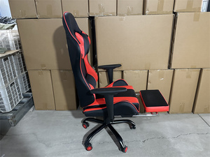 <span class=keywords><strong>Chaise</strong></span> de jeu réglable au <span class=keywords><strong>design</strong></span> moderne, en cuir PU, base en métal, <span class=keywords><strong>chaise</strong></span> de bureau pour joueurs, <span class=keywords><strong>chaise</strong></span> de course pivotante inclinable - Product Image 6