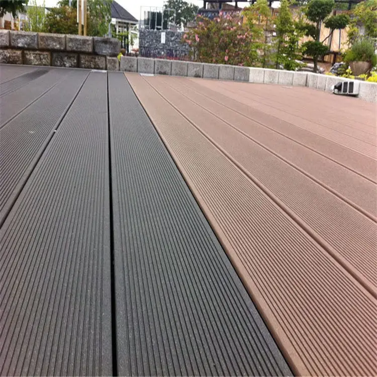 Ngoài trời decking Hollow giá rẻ tường WPC phòng tắm ván sàn Hội Đồng Quản trị lưỡi hiện đại