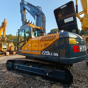 Transport Gratuit, Excavatrice sur Chenilles d'Occasion Hyundai 220LC-9S Originale pour Grands Chantiers de Construction, Prix des Excavatrices d'Occasion - Product Image 1