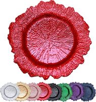 Assiette de présentation décorative en plastique de style américain rétro, luxe léger, vintage, pour la décoration de mariages, banquets et événements