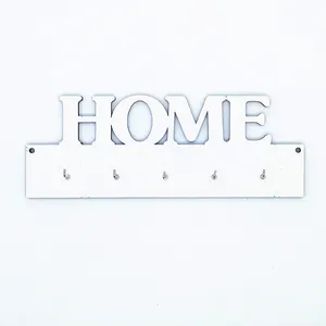 Best selling 200x60mm keychains Holders HOME MDF Sublimation Hook Keychains Holder for custom printing