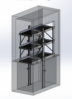 Vente directe usine : Système de stationnement hydraulique en fosse en acier pour 2/4 véhicules, élévateur empileur de voitures pour sous-sol, certifié CE