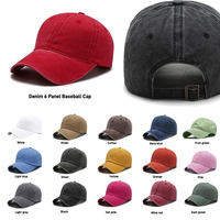 6 Panel Petjes Ongestructureerd Unisex Gepersonaliseerde Gewassen Katoen Verweerde Dad Hats Custom Borduurlogo