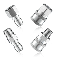Raccord de tuyau haute pression filetage mâle/femelle raccords rapides hydrauliques NPT 1/4
